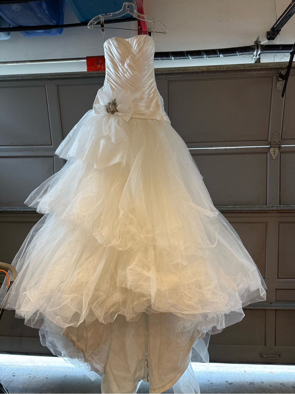 Maggie Sottero Ivory Satin Dress - Cream/White